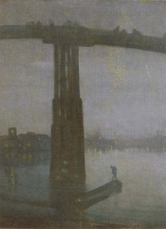 James Abbott McNeil Whistler Nocturne in Blue and Gold oil painting image